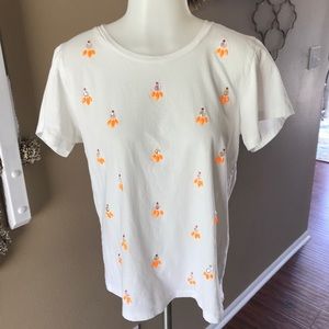 J. Crew embellished tee